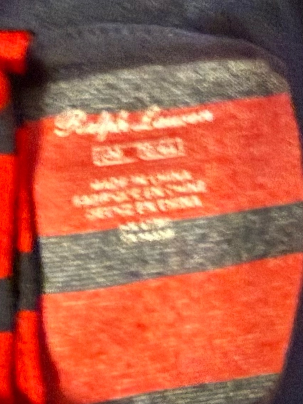 Ralph Lauren Red & Navy Striped Polo Dress 6 Months Girls - Picture 3 of 3